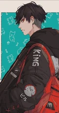 穿着潮流的二次元动漫少年美图，板绘帅气动漫男生，少年人物图集