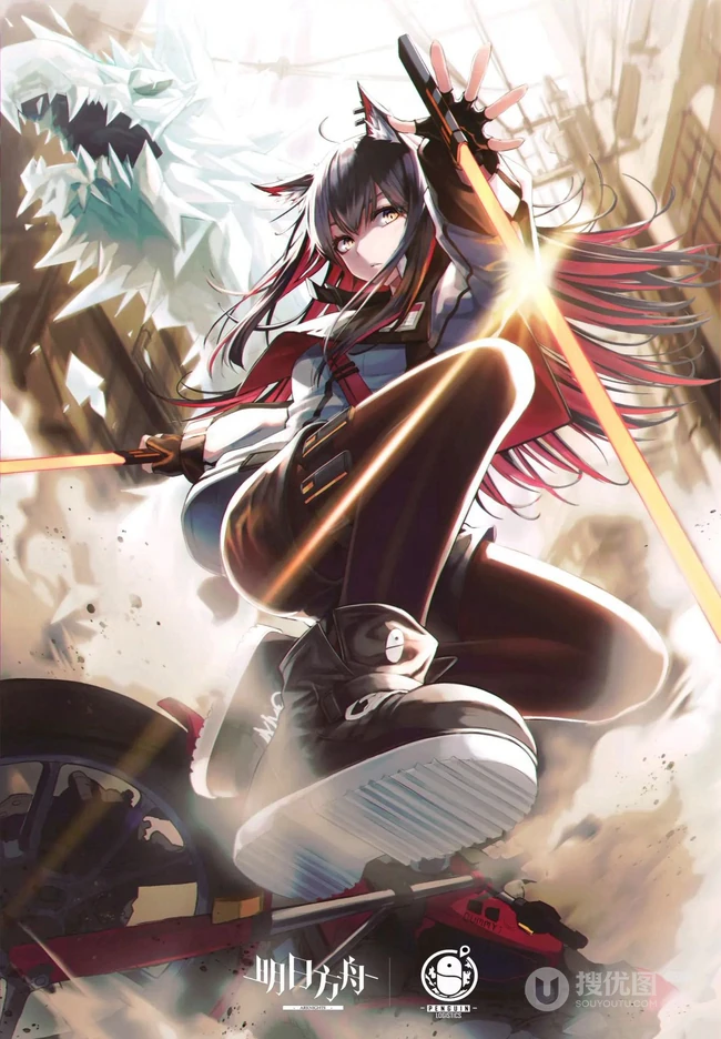 《明日方舟》动漫美图特辑，酷美十足好康的明日方舟动漫少女美图