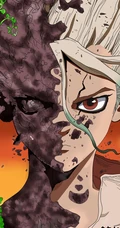 稻垣理一郎原作&ldquo;石纪元（Dr.STONE）&rdquo;主角手机壁纸