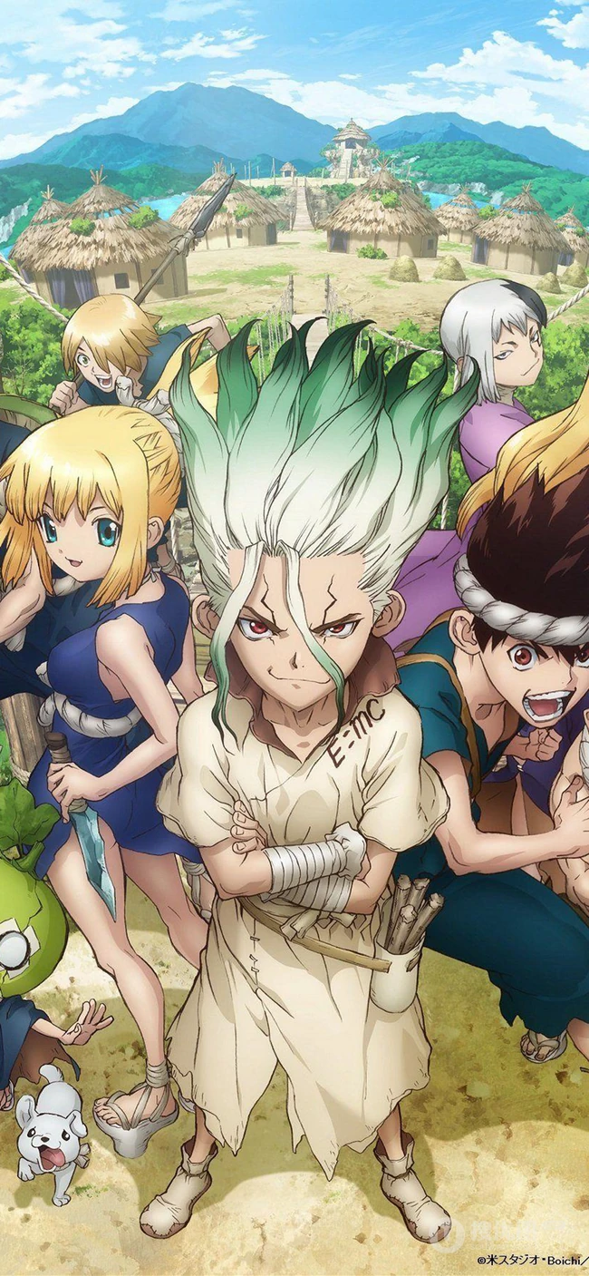 稻垣理一郎原作&ldquo;石纪元（Dr.STONE）&rdquo;主角手机壁纸