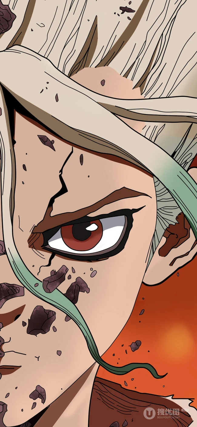 稻垣理一郎原作&ldquo;石纪元（Dr.STONE）&rdquo;主角手机壁纸