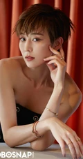 张钧甯清爽气质短发礼裙裙系列高清杂志写真图片