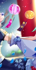 夏日的风铃是不是特别的悦耳？二次元动漫女生和风铃唯美插画图片