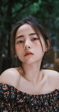 女演员薇薇安碎花裙慵懒复古写真美照