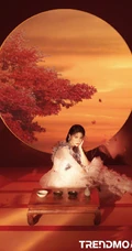 蔡卓宜超美国潮风，中国红主题七月杂志写真大片