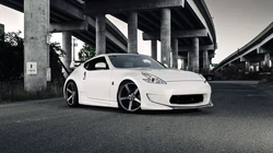 白色车身尼桑（Nissan）370Z跑车帅气桌面壁纸合集
