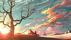 奇幻神奇的大自然风景插画，太有创意了
