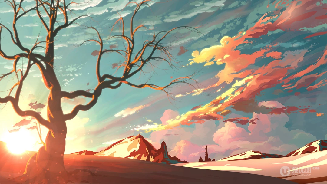 奇幻神奇的大自然风景插画，太有创意了