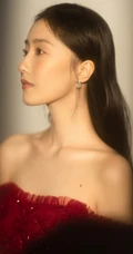 王瑛瑛气质礼裙红裙优雅写真图片