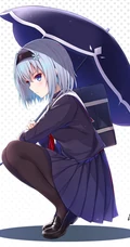 穿乐福鞋的少女，二次元里穿乐福鞋，袜装的动漫女生精选高清图片