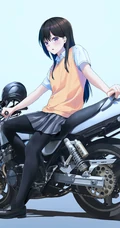 穿乐福鞋的少女，二次元里穿乐福鞋，袜装的动漫女生精选高清图片