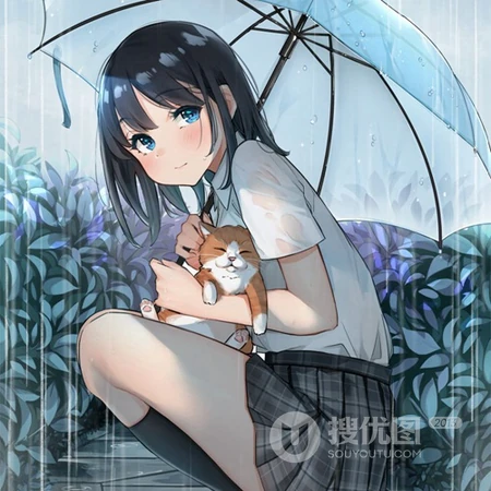 小清新，爽朗，开朗，明媚可爱的二次元动漫女学生头像图片