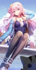 二次元少女穿深袜，白丝同样有韵味，精选深袜白丝动漫女生插画图片集