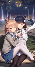 二次元少女穿深袜，白丝同样有韵味，精选深袜白丝动漫女生插画图片集