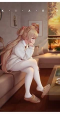二次元少女穿深袜，白丝同样有韵味，精选深袜白丝动漫女生插画图片集