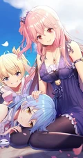 二次元少女穿深袜，白丝同样有韵味，精选深袜白丝动漫女生插画图片集