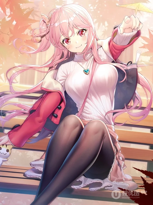 二次元少女穿深袜，白丝同样有韵味，精选深袜白丝动漫女生插画图片集