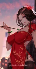 这是什么神仙画风，下巴尖尖的好美！P站画师笔下又飒又美的动漫女生图集