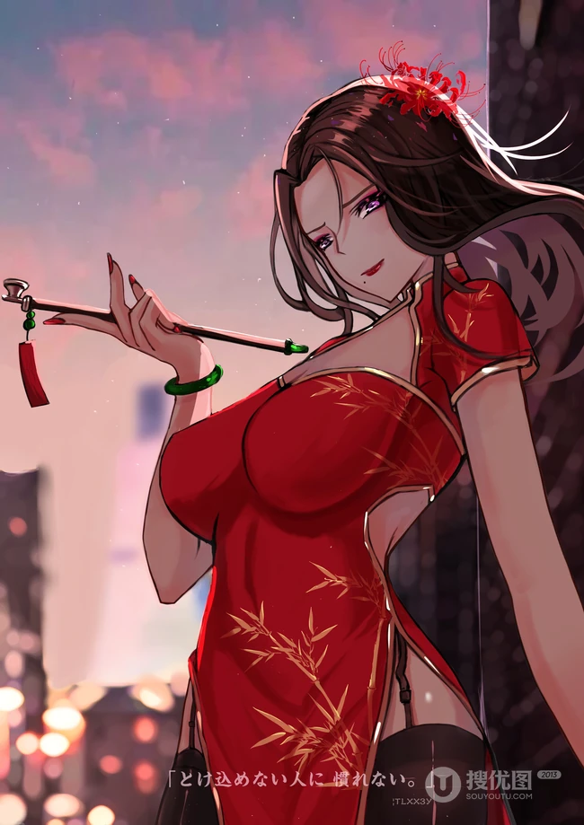这是什么神仙画风，下巴尖尖的好美！P站画师笔下又飒又美的动漫女生图集