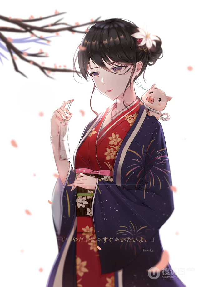 这是什么神仙画风，下巴尖尖的好美！P站画师笔下又飒又美的动漫女生图集