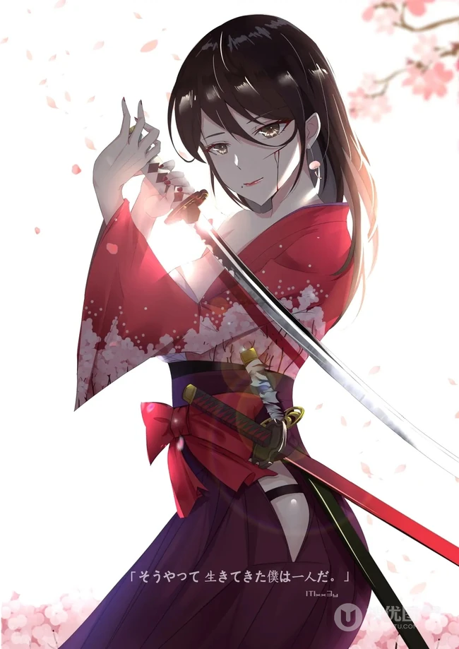 这是什么神仙画风，下巴尖尖的好美！P站画师笔下又飒又美的动漫女生图集