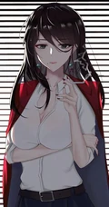 这是什么神仙画风，下巴尖尖的好美！P站画师笔下又飒又美的动漫女生图集