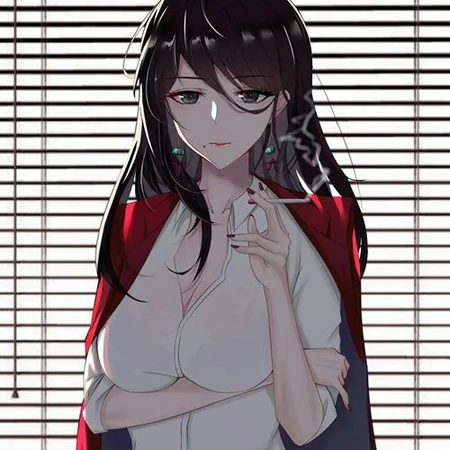 高冷黑直长轻熟风动漫女生头像，一眼就喜欢的好看动漫头像图片