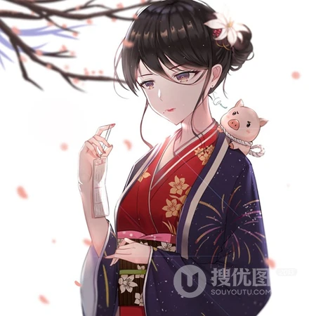 高冷黑直长轻熟风动漫女生头像，一眼就喜欢的好看动漫头像图片