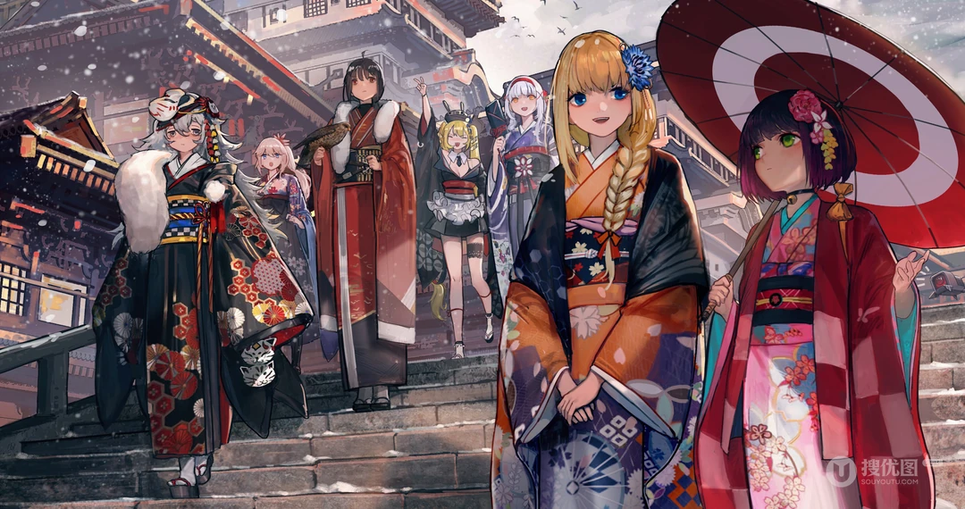 二次元日系少女动漫插画2020年7月9日搜优图精选推荐