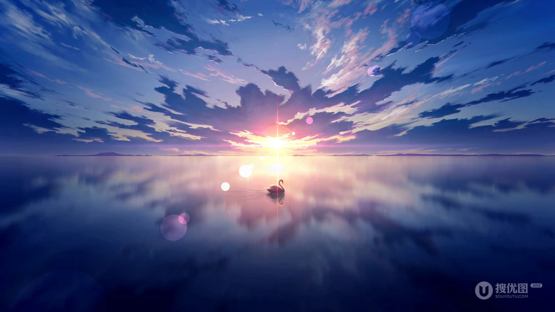 油画风格逼真唯美的大自然场景画作桌面壁纸