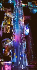 城市建筑夜景航拍高清手机壁纸