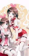 眼睛大大的，实在太可爱了，超萌二次动漫少女少女插画美图图集