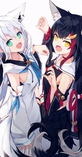 眼睛大大的，实在太可爱了，超萌二次动漫少女少女插画美图图集