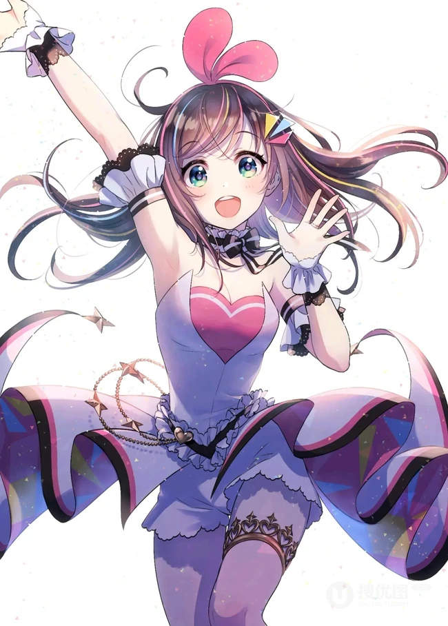 眼睛大大的，实在太可爱了，超萌二次动漫少女少女插画美图图集