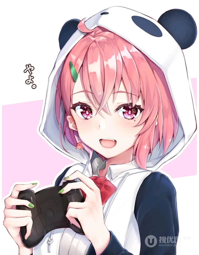 眼睛大大的，实在太可爱了，超萌二次动漫少女少女插画美图图集