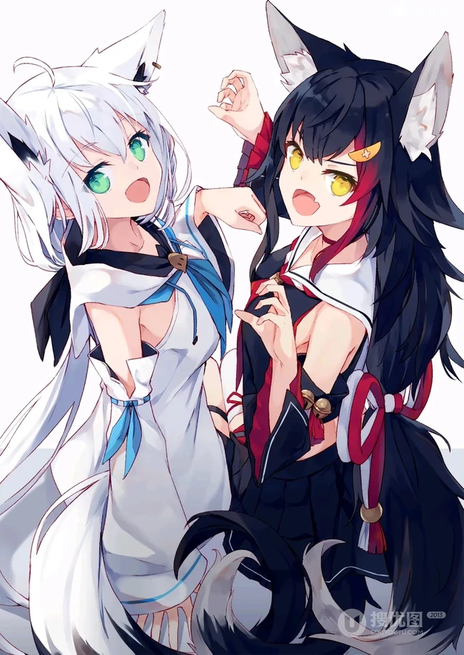 眼睛大大的，实在太可爱了，超萌二次动漫少女少女插画美图图集