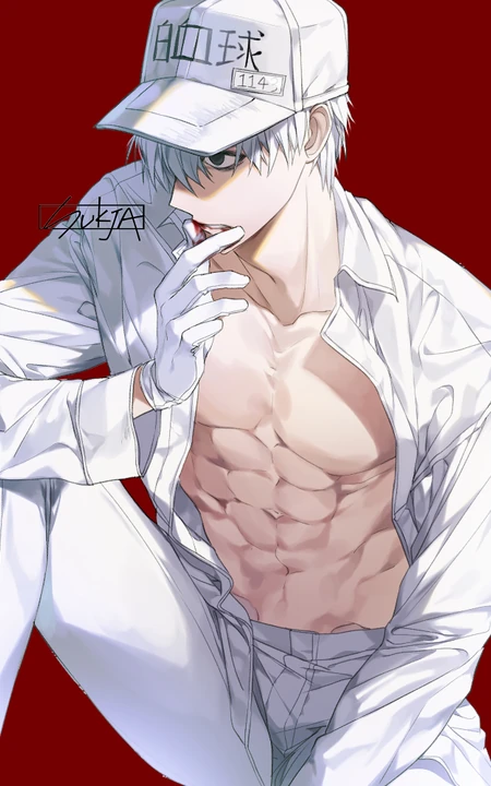 酷酷的男生，有腹肌，超帅气！二次元动漫男生，大男孩精美高清图片