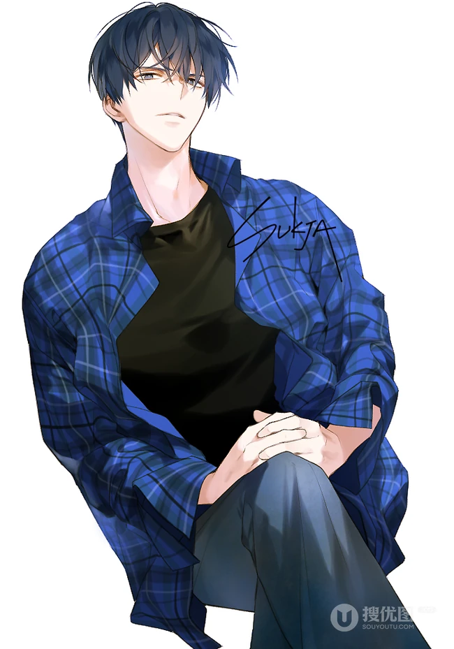 酷酷的男生，有腹肌，超帅气！二次元动漫男生，大男孩精美高清图片