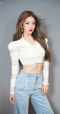 THE9女团成员个人写真照，9位女孩各展不同优雅，动人，酷美姿态