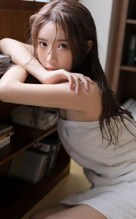 高颜值文艺少女的闺房写真日记，两套服饰诠释清新女生的纯美气质