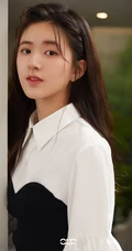 赵露思身着个性白衫，紧身花裤加高跟，气质如兰唯美杂志写真图片