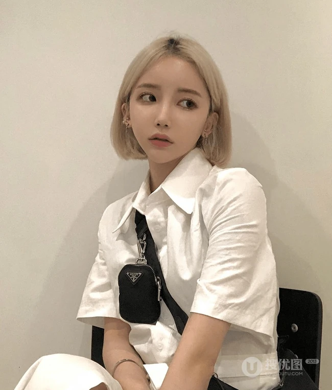 短发图片女2020最新款，不看发色，看起来可爱乖巧的&ldquo;乖乖女&rdquo;短发发型图片 第4张