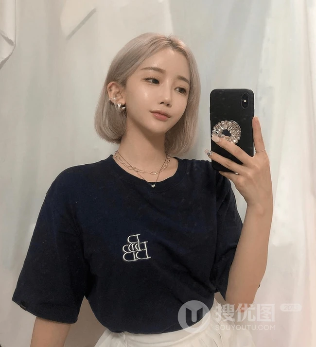 短发图片女2020最新款，不看发色，看起来可爱乖巧的&ldquo;乖乖女&rdquo;短发发型图片 第10张