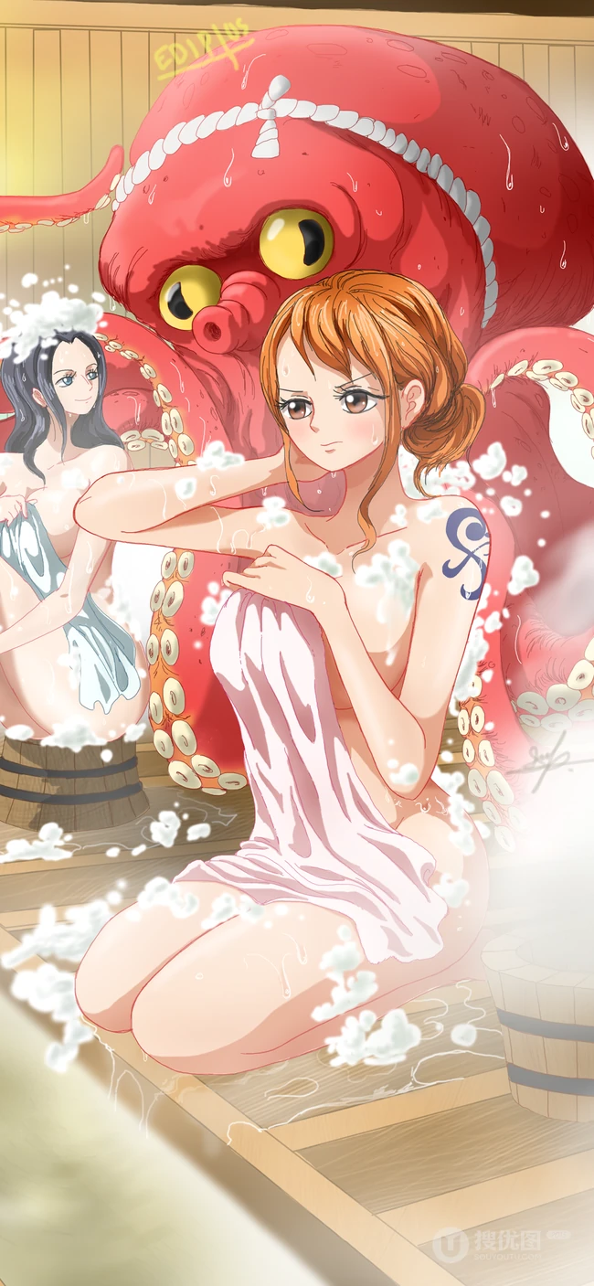 性感可爱的海贼王女角色&ldquo;娜美&rdquo;个性手机壁纸合集