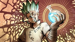 动漫&ldquo;石纪元（Dr.STONE）&rdquo;角色插画壁纸，发型好别致啊