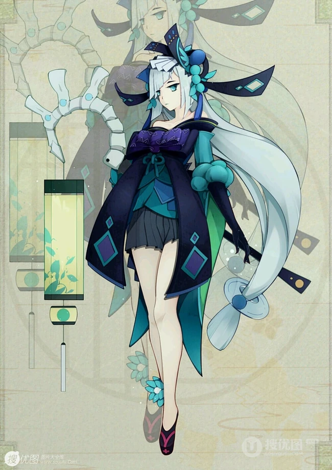 阴阳师精美动漫女生人物美图，精选阴阳师唯美插画图片