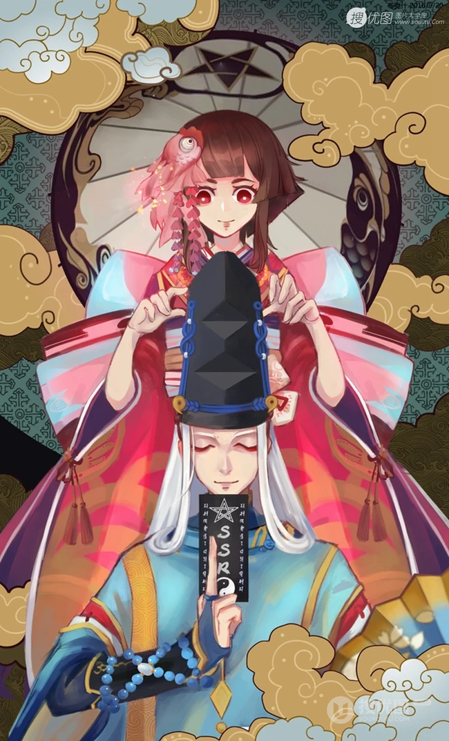 阴阳师精美动漫女生人物美图，精选阴阳师唯美插画图片
