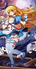 爱丽丝梦游仙境可爱少女人物萌图，好看的二次女生梦游仙境插画图集
