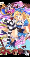 爱丽丝梦游仙境可爱少女人物萌图，好看的二次女生梦游仙境插画图集