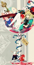 爱丽丝梦游仙境可爱少女人物萌图，好看的二次女生梦游仙境插画图集